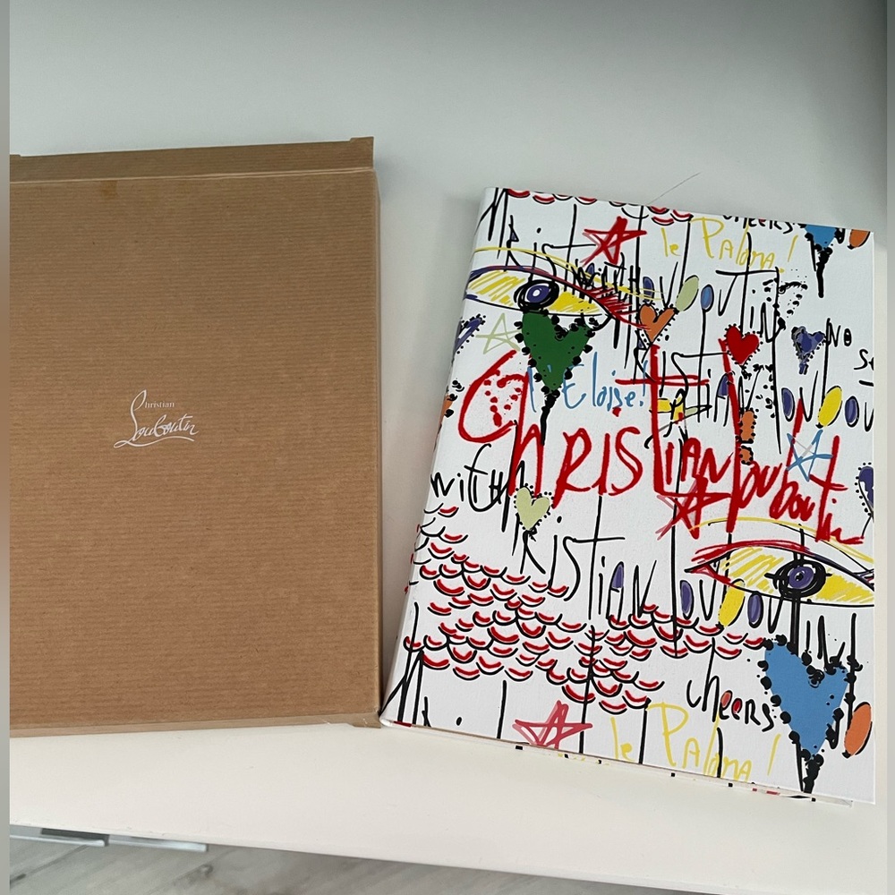 Christian Loubuiton designer note book, new, blank pages.